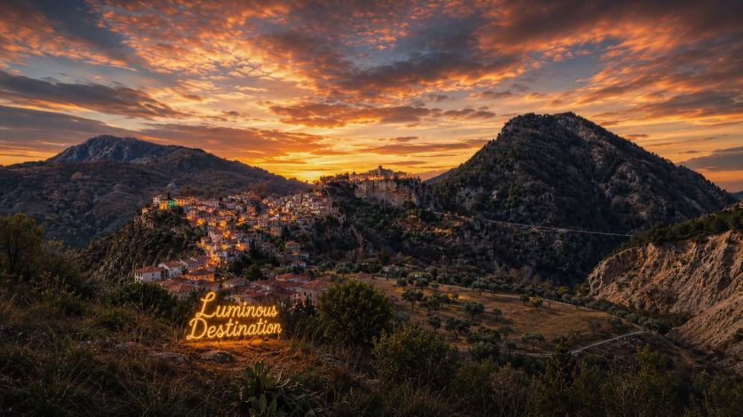 Castelsaraceno: mountain village in Italy