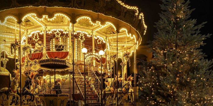 A Christmas carousel in Viterbo