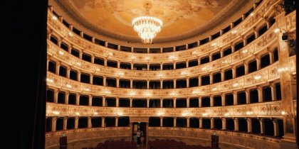 Interno del Teatro dell'Aquila di Fermo