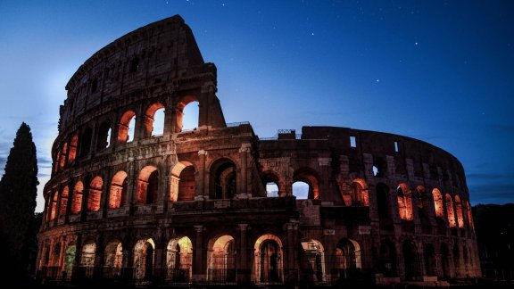 Colosseum by night