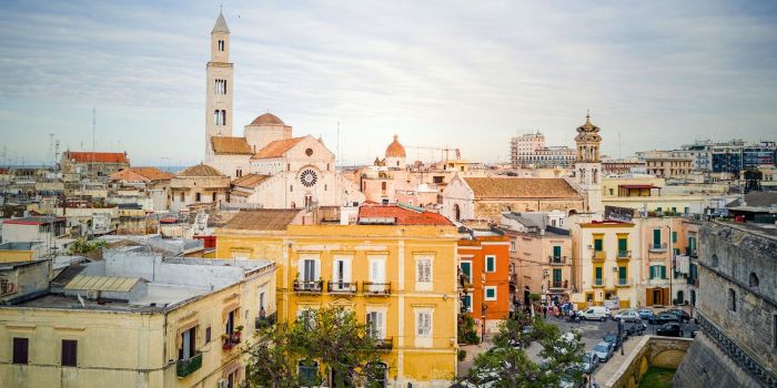 Districts where to stay in Bari