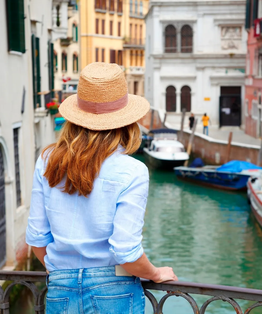 Tourist exploring Venice, Italy 