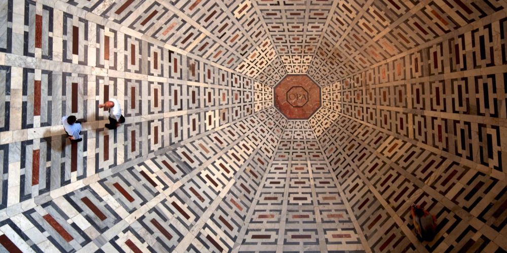The floor of Santa Maria del Fiore in Florence The floor of Santa Maria del Fiore in Florence