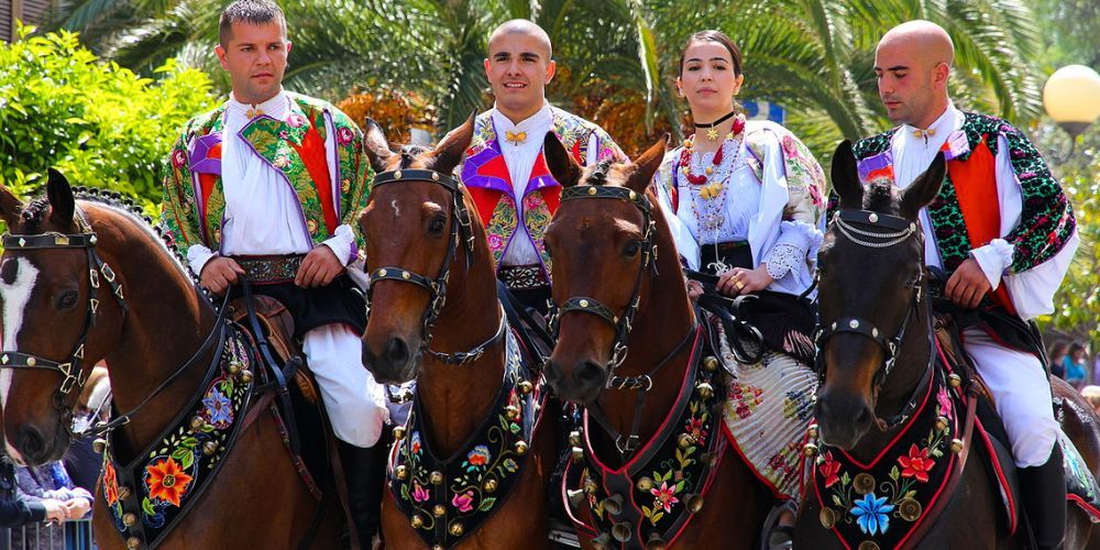 Pariglia, Cavalcata Sarda