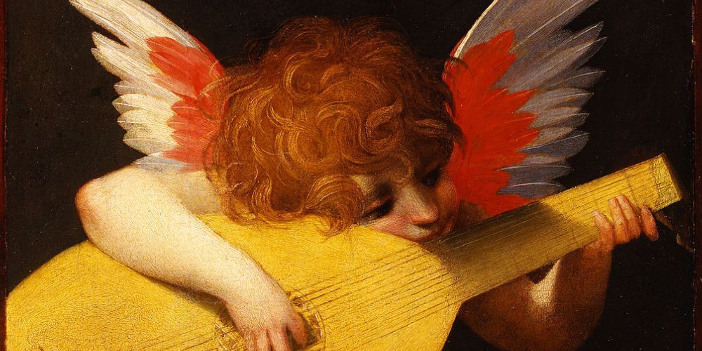 Cherub Playing a Lute by Rosso Fiorentino, Florence