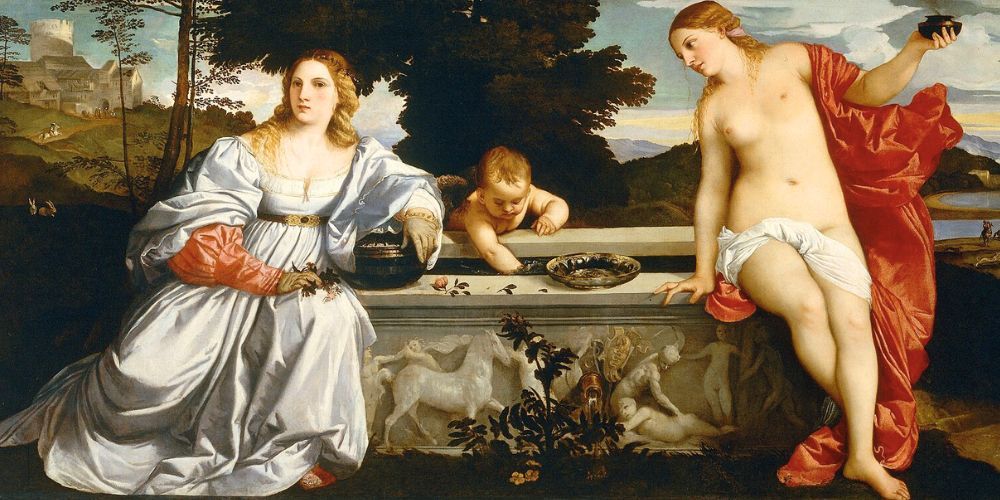 Sacred and Profane Love by Titian, Rome
