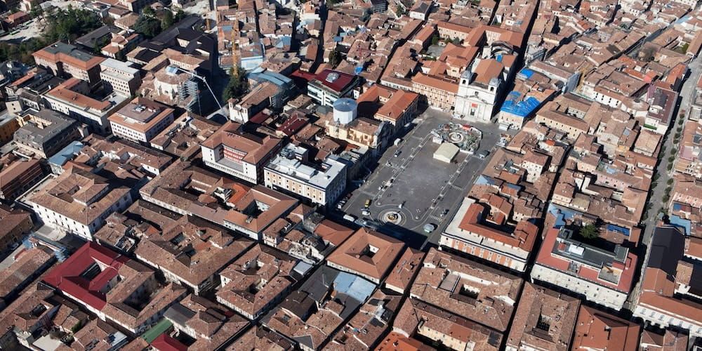 L'Aquila 2026: vista dall'alto