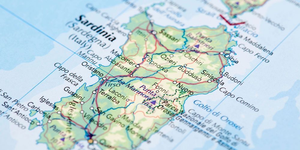 Uri, mappa della Sardegna Uri, mappa della Sardegna