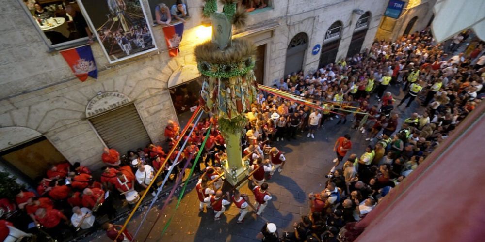 The March of Candelieri in Sassari The March of Candelieri in Sassari