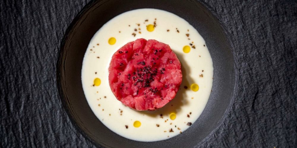 Mount Etna luxury travel: gourmet dish at Shalai Gourmet Michelin-starred restaurant