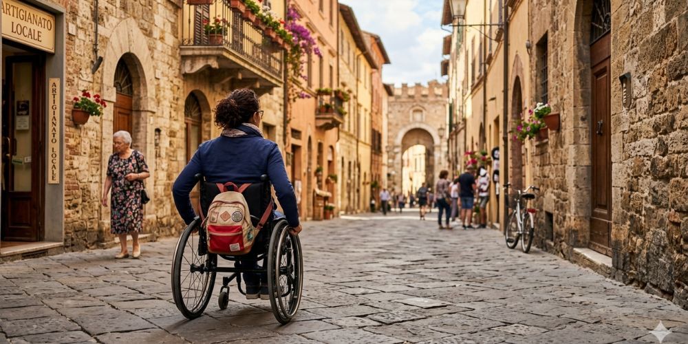Viaggiatore disabile in italia