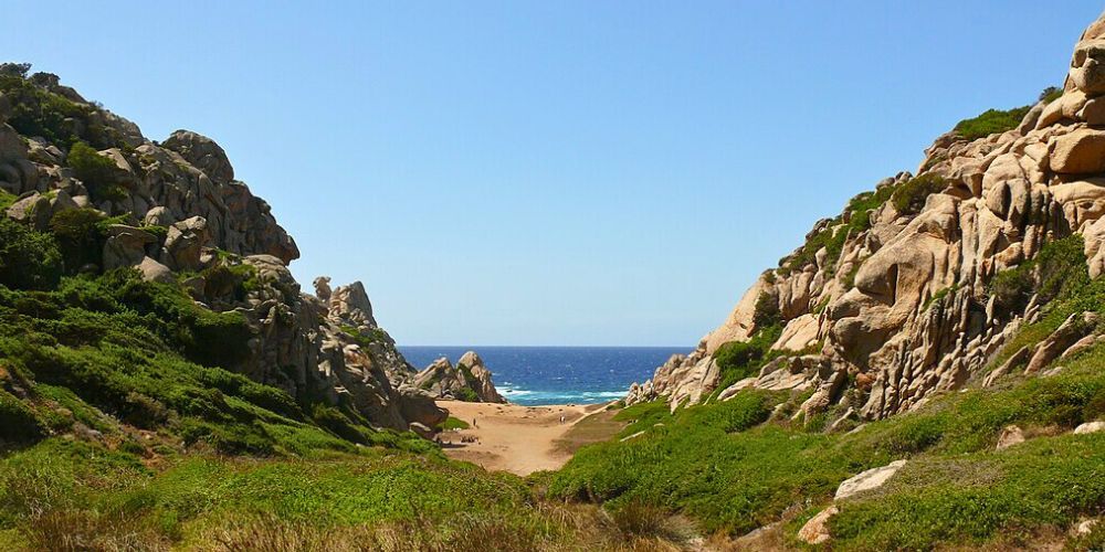 Valle della Luna in Sardegna: mappa Valle della Luna in Sardegna: mappa