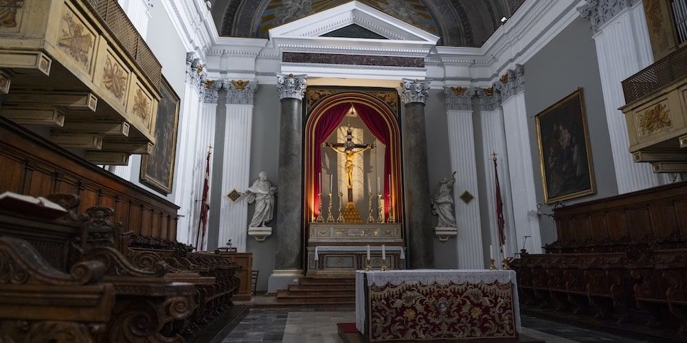 Crucifix at the Church of the Collegiata, Monreale