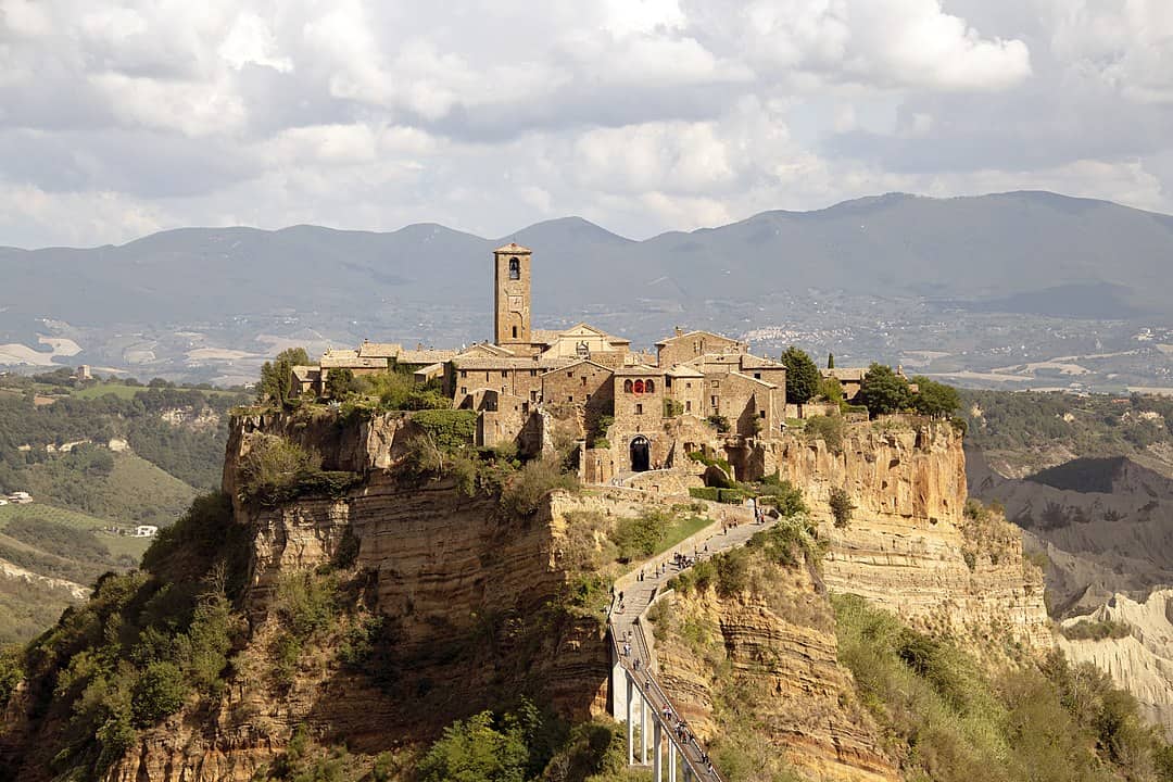 Picturesque view of Civita di Bagnoregio
