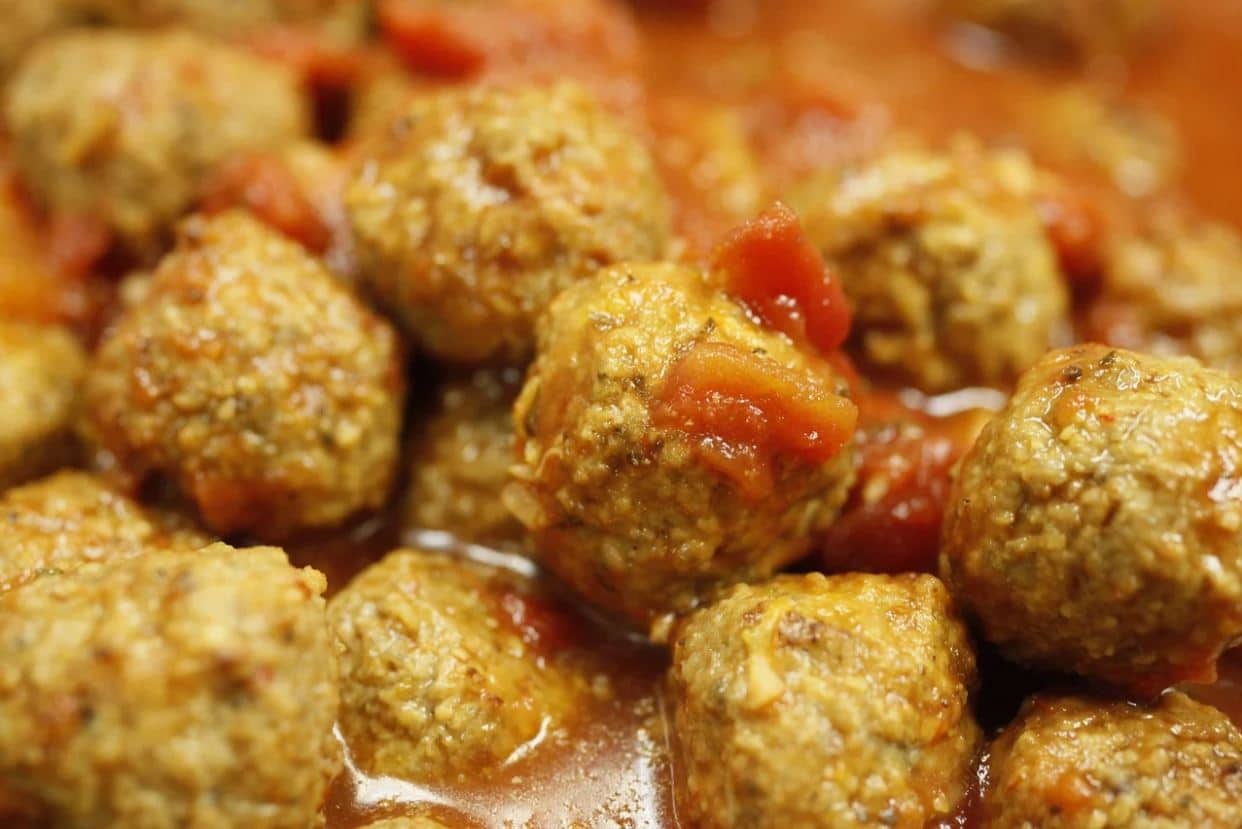 8. Meatballs in sauce
