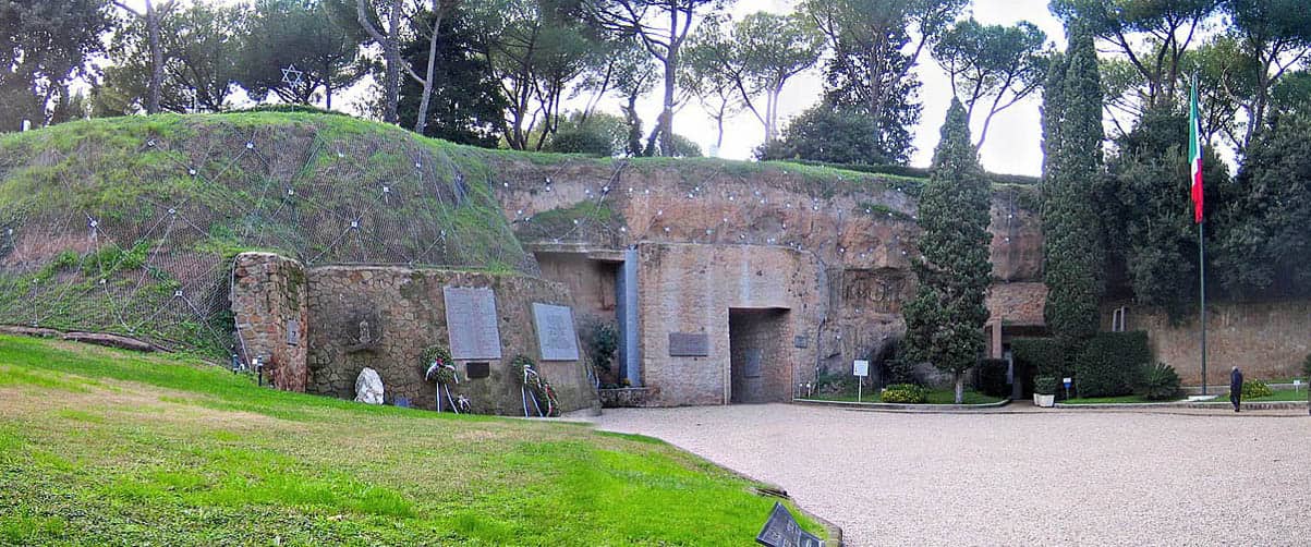 entrance ardeatine cave massacre