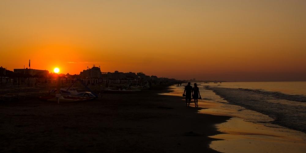 Riccione's beach