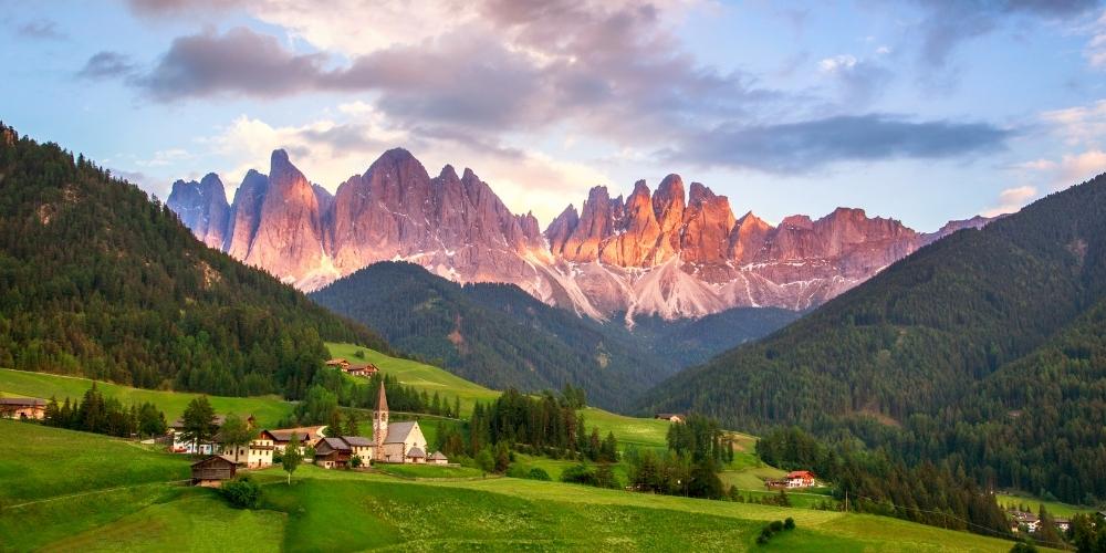 The Dolomites panorama