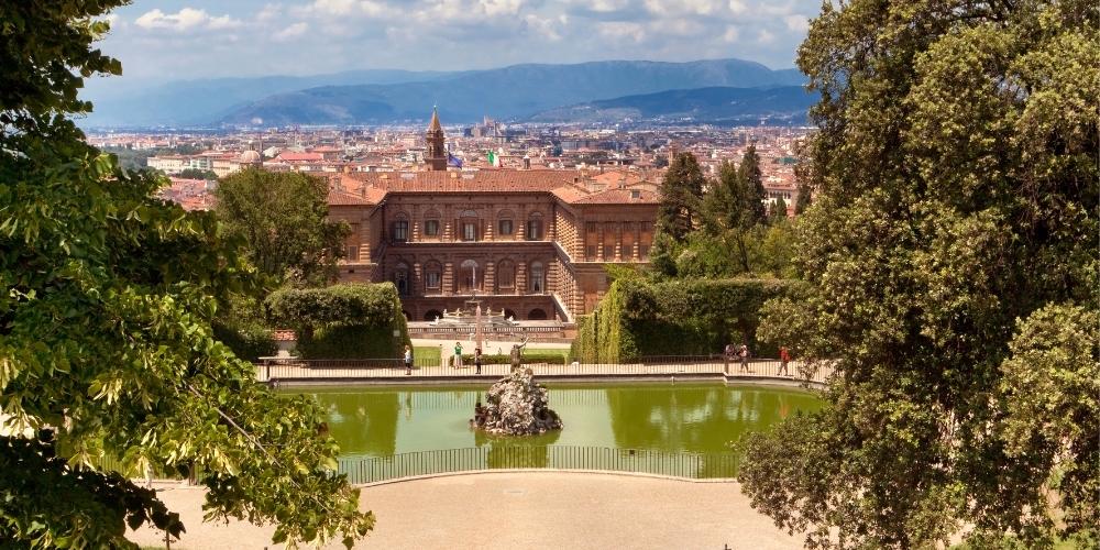 Boboli Gardens and palazzo Pitti, Florence