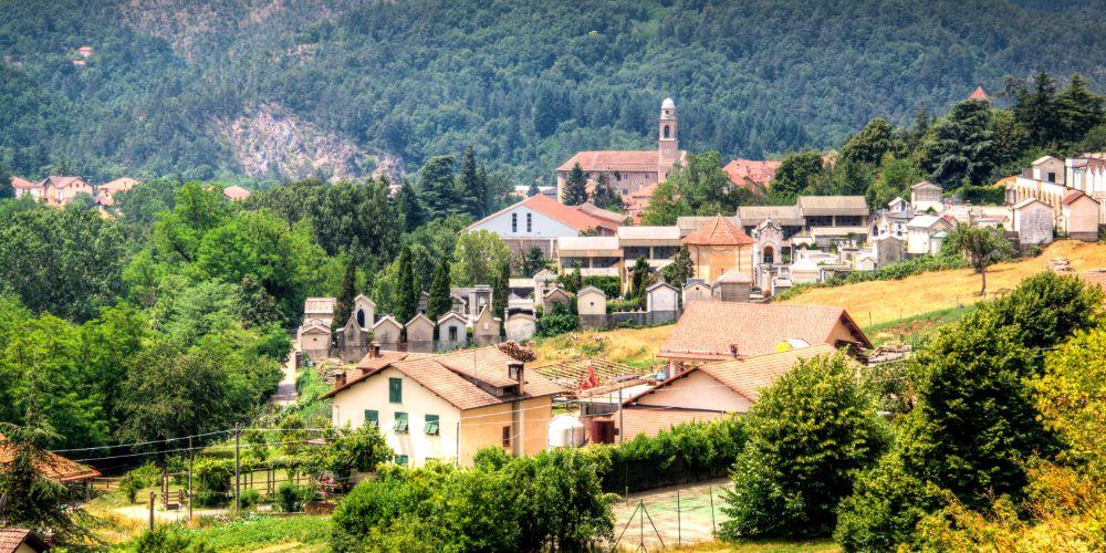 The town of Sassello in Beigua Geopark The town of Sassello in Beigua Geopark