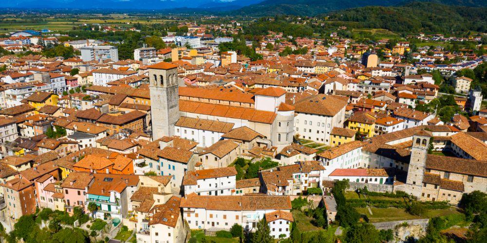 aerial view of Cividale del Friuli aerial view of Cividale del Friuli