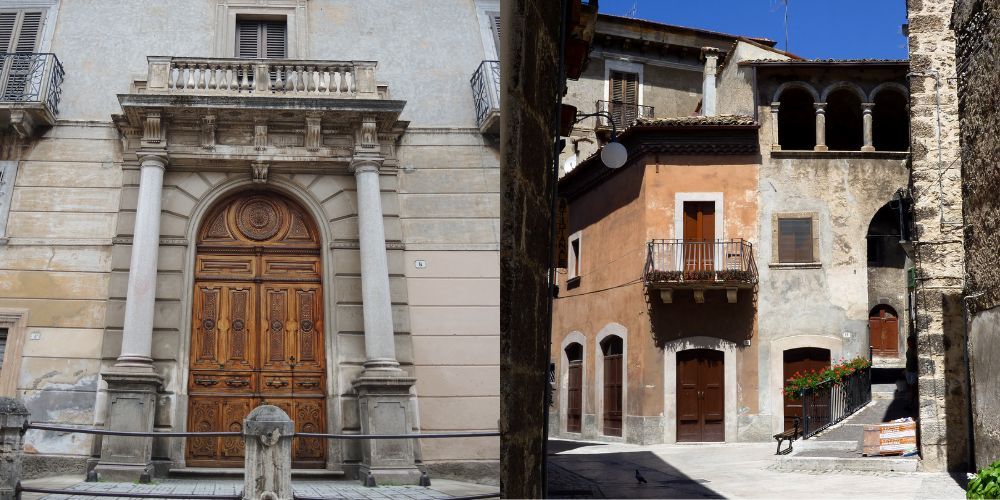 I palazzi storici e i portali di Scanno