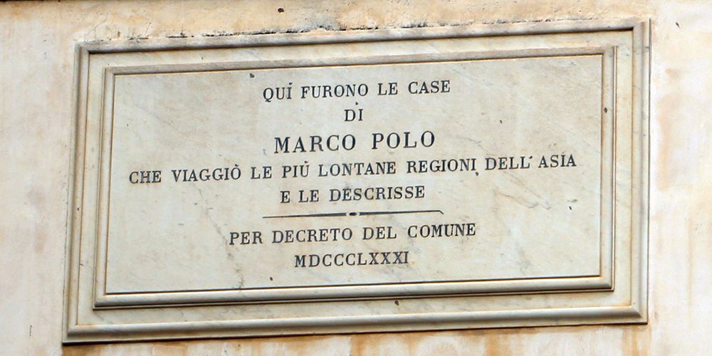 Marco Polo's Venice, Marco Polo's house plaque