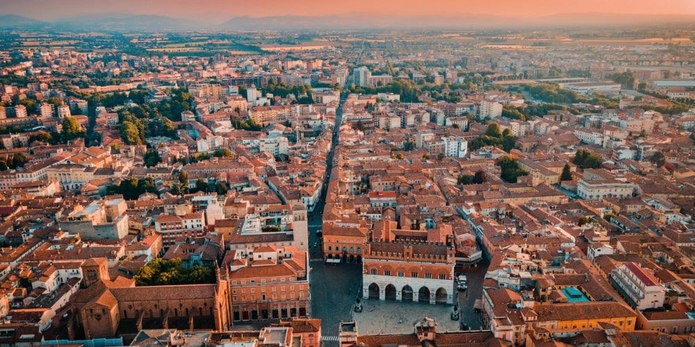 Piacenza city skyline Piacenza city skyline