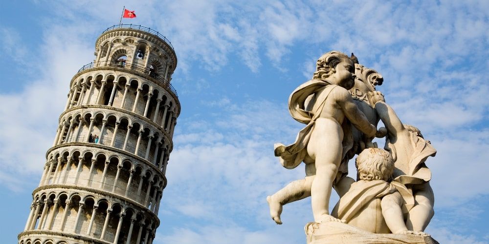 The tower of Pisa The tower of Pisa