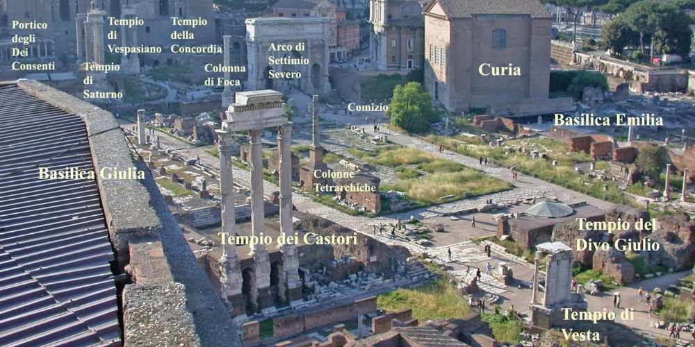roman forum map roman forum map
