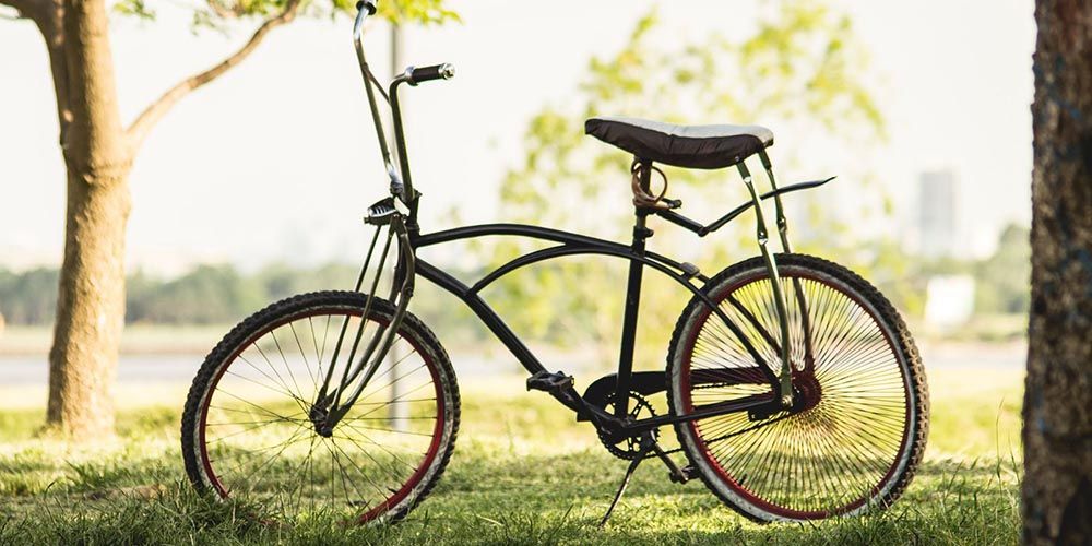 Bicycle in the park, Rome