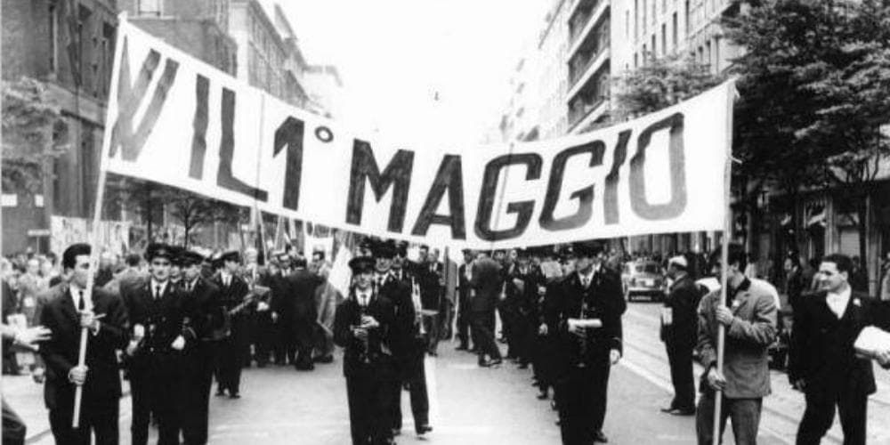May Day demonstration in Italy, 1950s May Day demonstration in Italy, 1950s