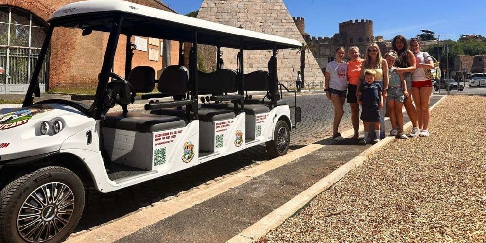 Rome in Golf Cart – Golf cart tour con famiglia presso le Mura Aureliane