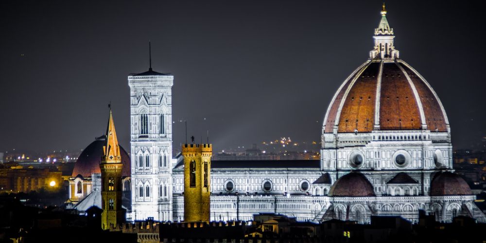 Florence city and Giotto's Campanile Florence city and Giotto's Campanile