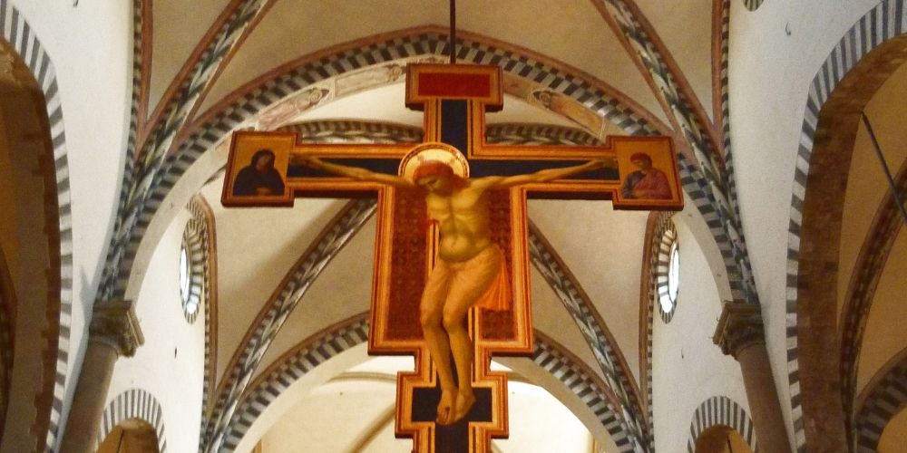 Crucifix by Giotto in Santa Maria Novella Crucifix by Giotto in Santa Maria Novella