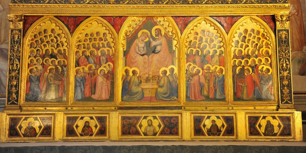 Frescos by Giotto in the Baroncelli Chapel Frescos by Giotto in the Baroncelli Chapel