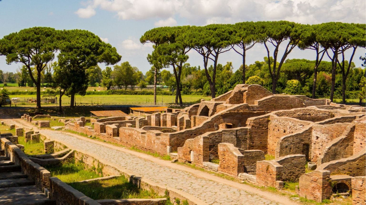Archaeological park of Ostia: the port of Ancient Rome